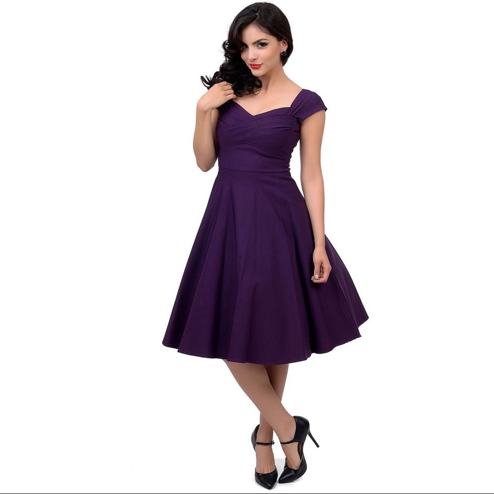Stop Staring Mad Style Purple Dress